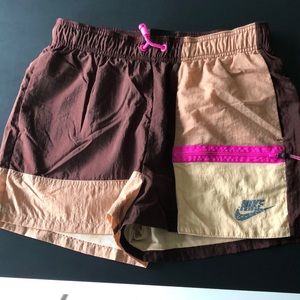 Nike color block shorts